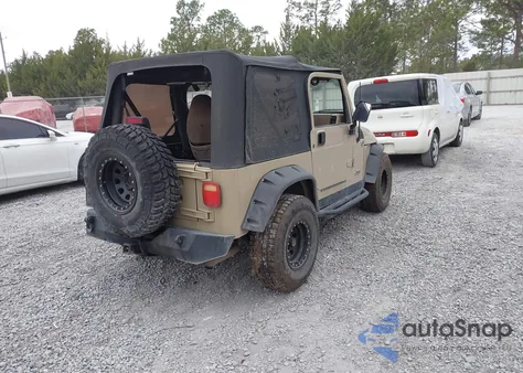 2002 Jeep Wrangler Sport из США, поврежденный, VIN 1J4FA49S62P717235